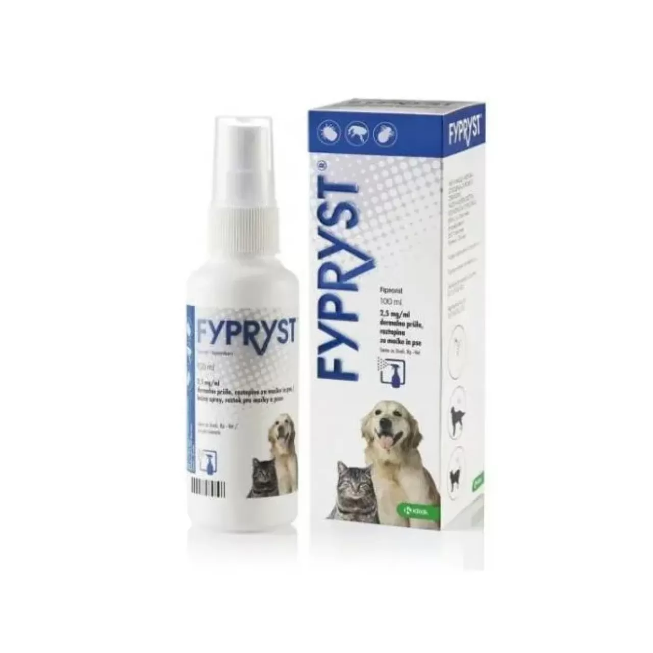 FYPRYST SPREJ za pse i mačke protiv buha i krpelja 100ml