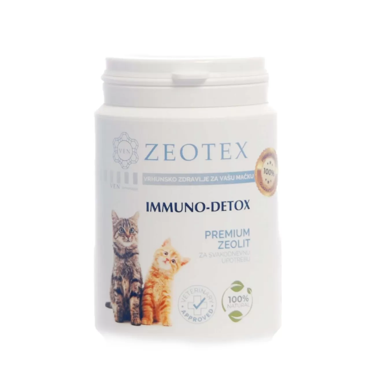 ZEOTEX Mačke Immuno Detox, premium zeolit (klinoptilolit) 120g