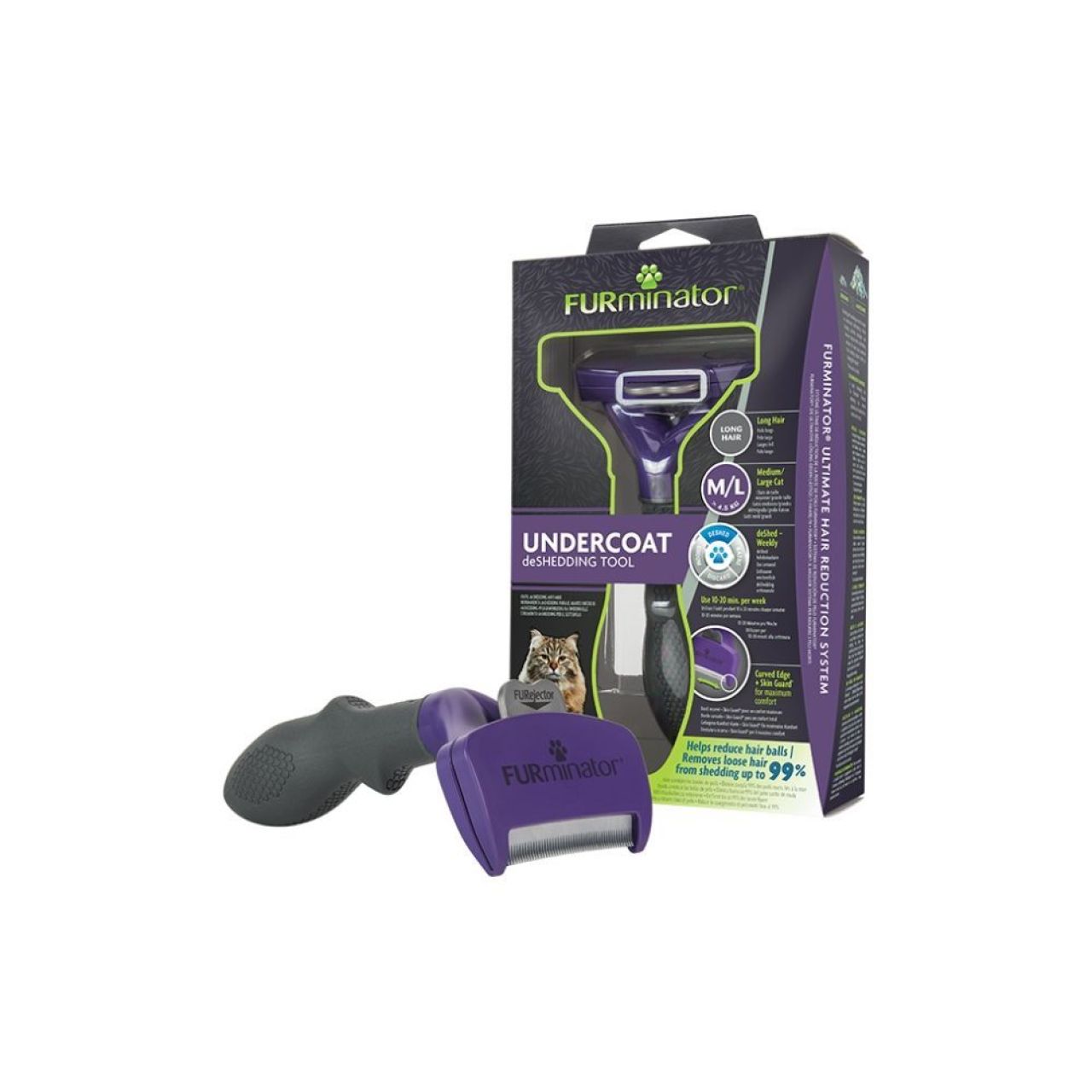 Furminator za dugodlake mačke M-L