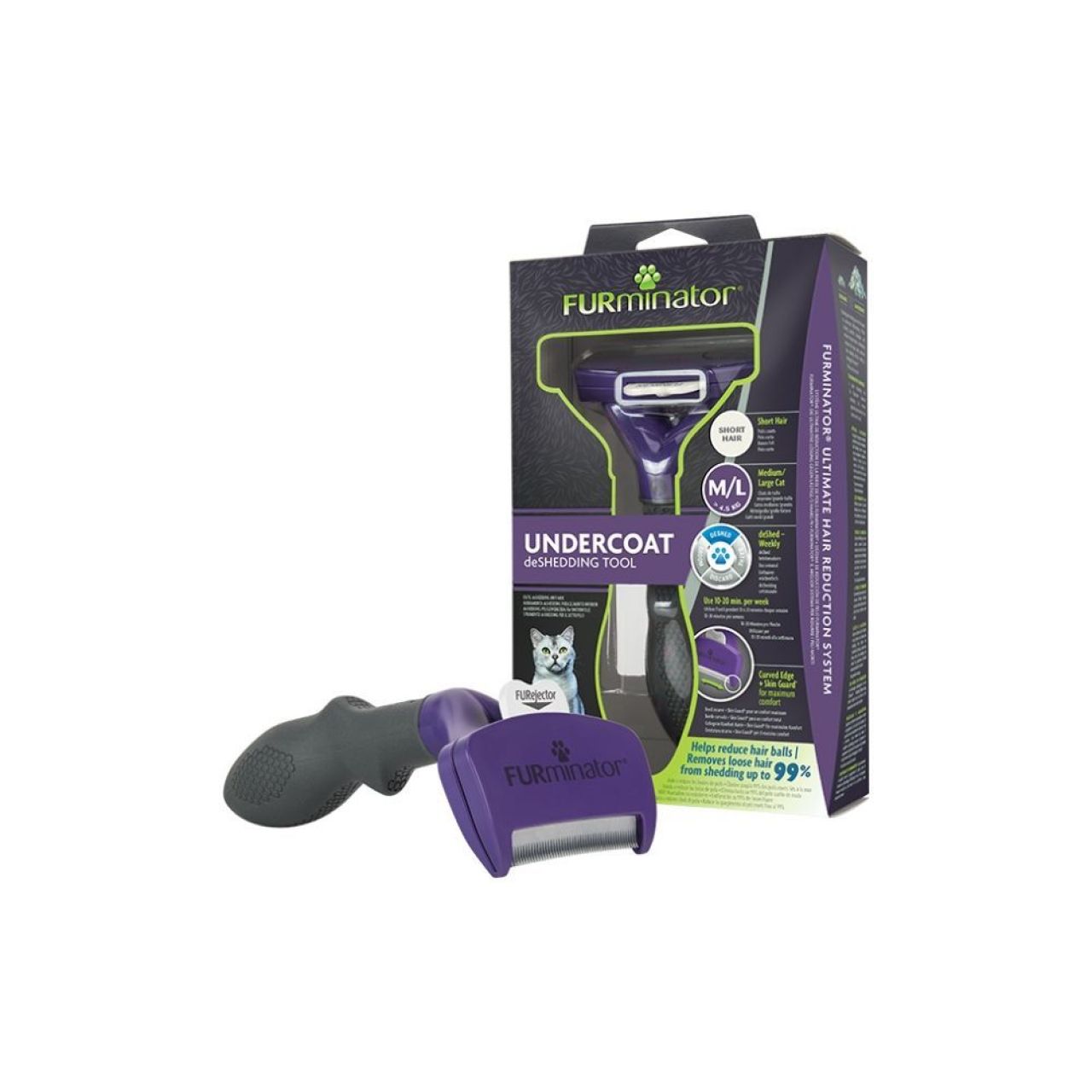 Furminator za kratkodlake mačke M - L