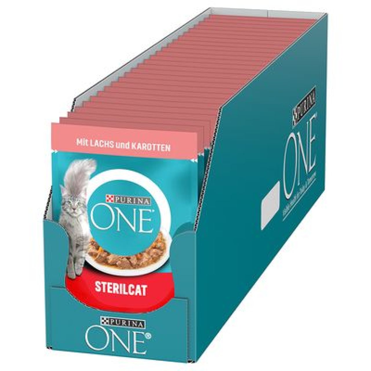 PURINA ONE STERILCAT, s lososom i mrkvom, mini fileti u umaku, mokra hrana za mačke 26 x 85g