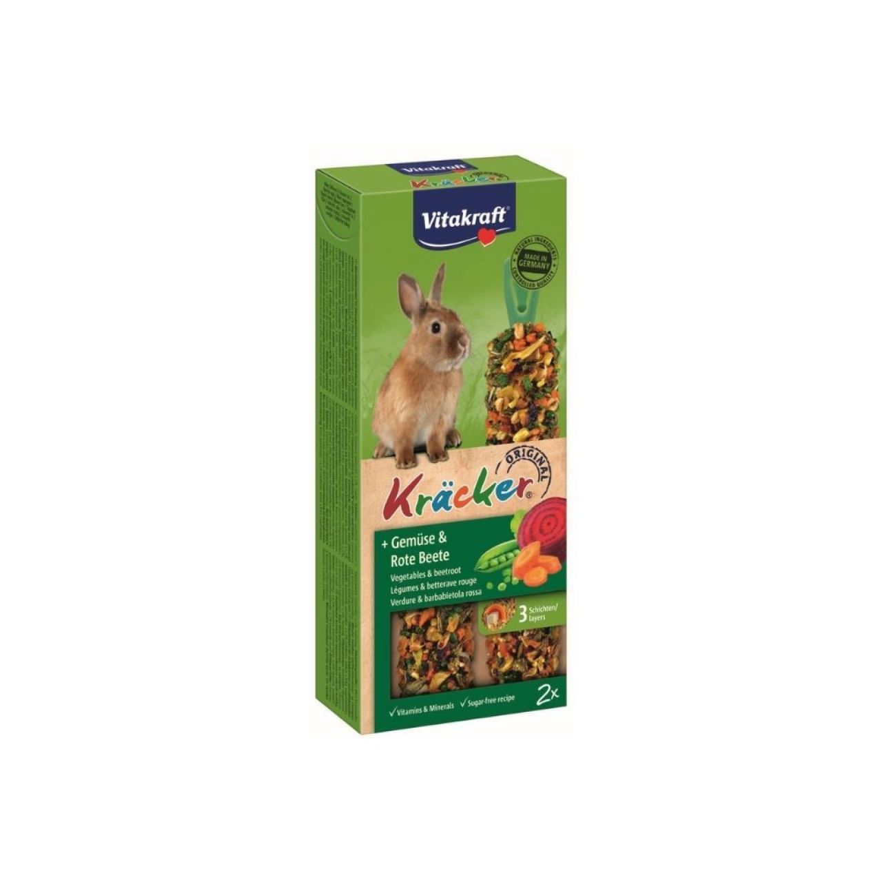 Vitakraft kreker s povrćem za mini kuniće 2 komada