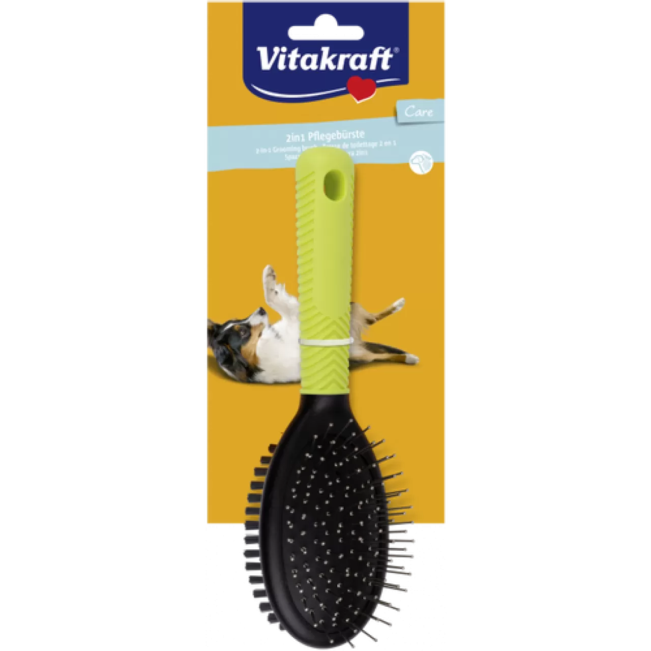 Vitakraft For You Četka za pse, plastična, obostrana - 21 x 6 cm