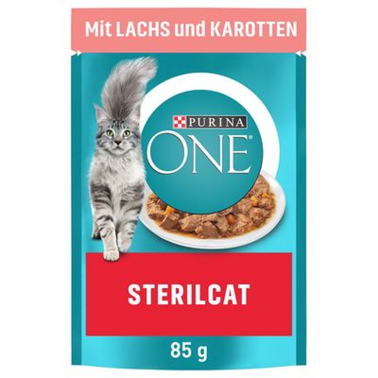 PURINA ONE STERILCAT, s lososom i mrkvom, mini fileti u umaku, mokra hrana za mačke