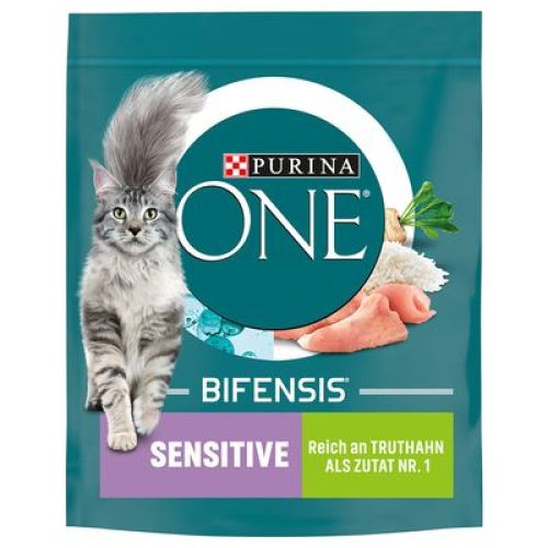 Purina ONE Adult Sensitive, s puretinom i rižom, suha hrana za mačke